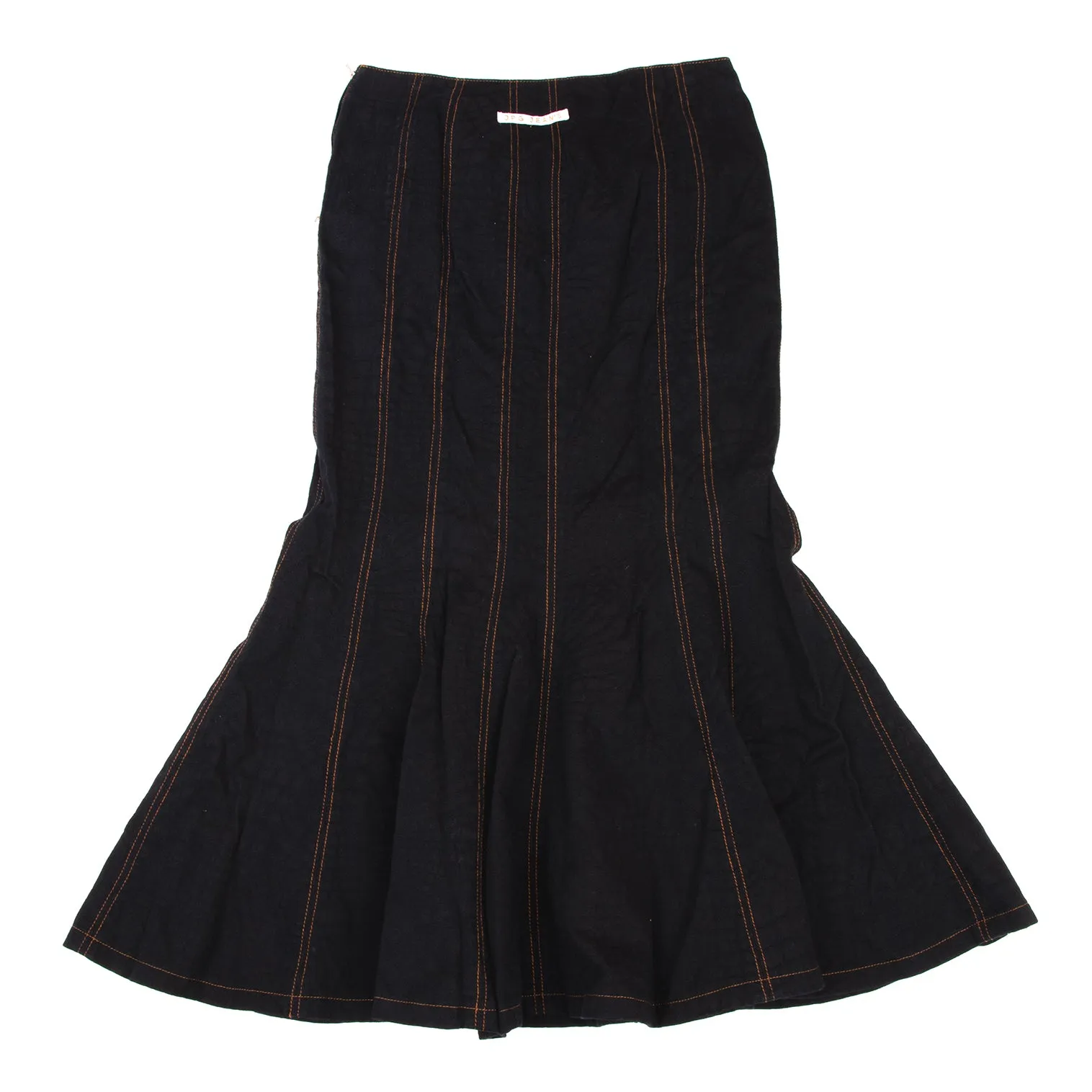 Jean-Paul GAULTIER Paris. Stitch Jacquard Skirt Black