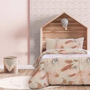 Jelly Bean Kids Bush Baby Quilt Cover Set - Pink