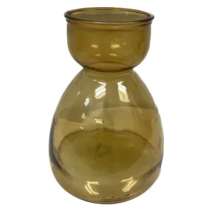 Jug Glass Vase in Amber