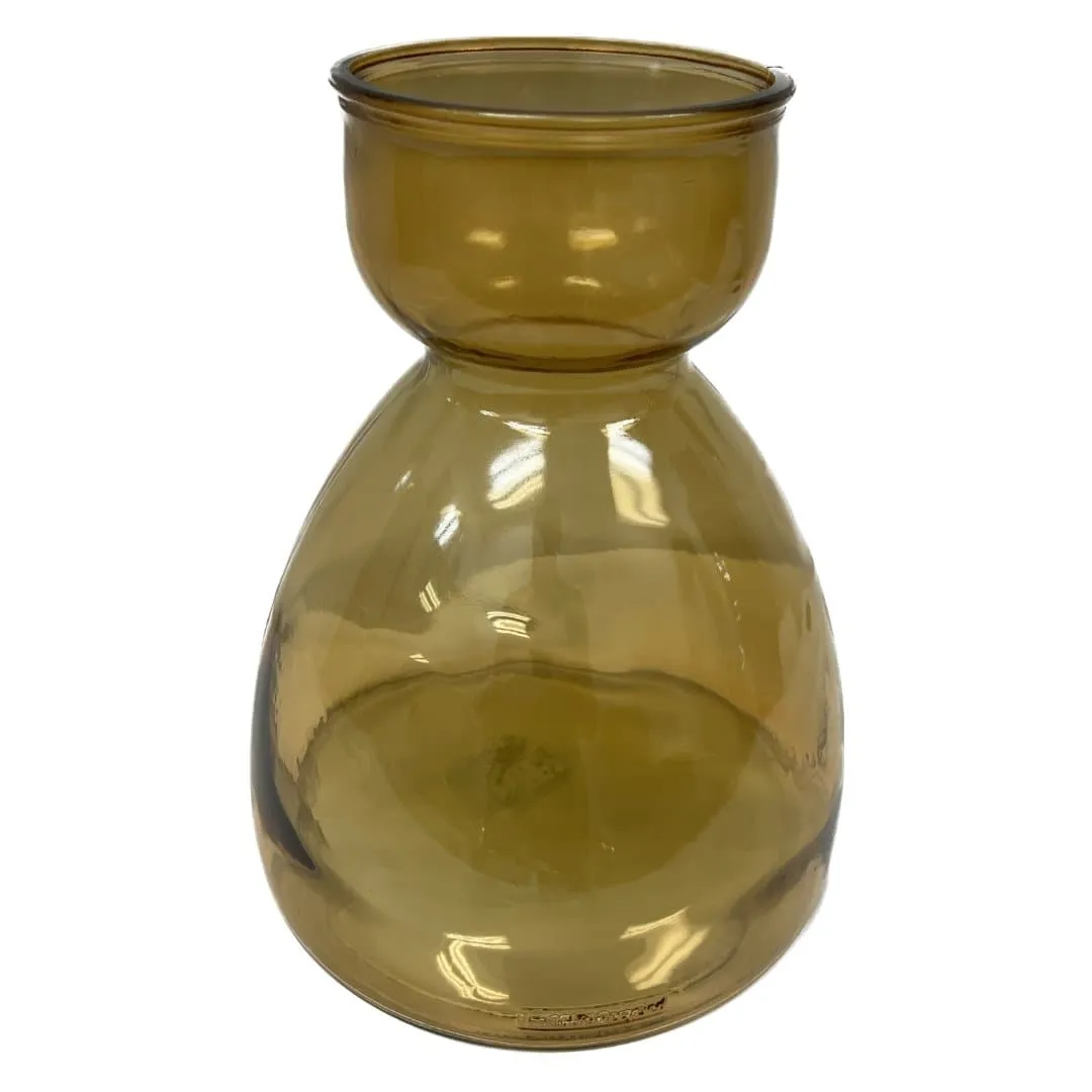 Jug Glass Vase in Amber