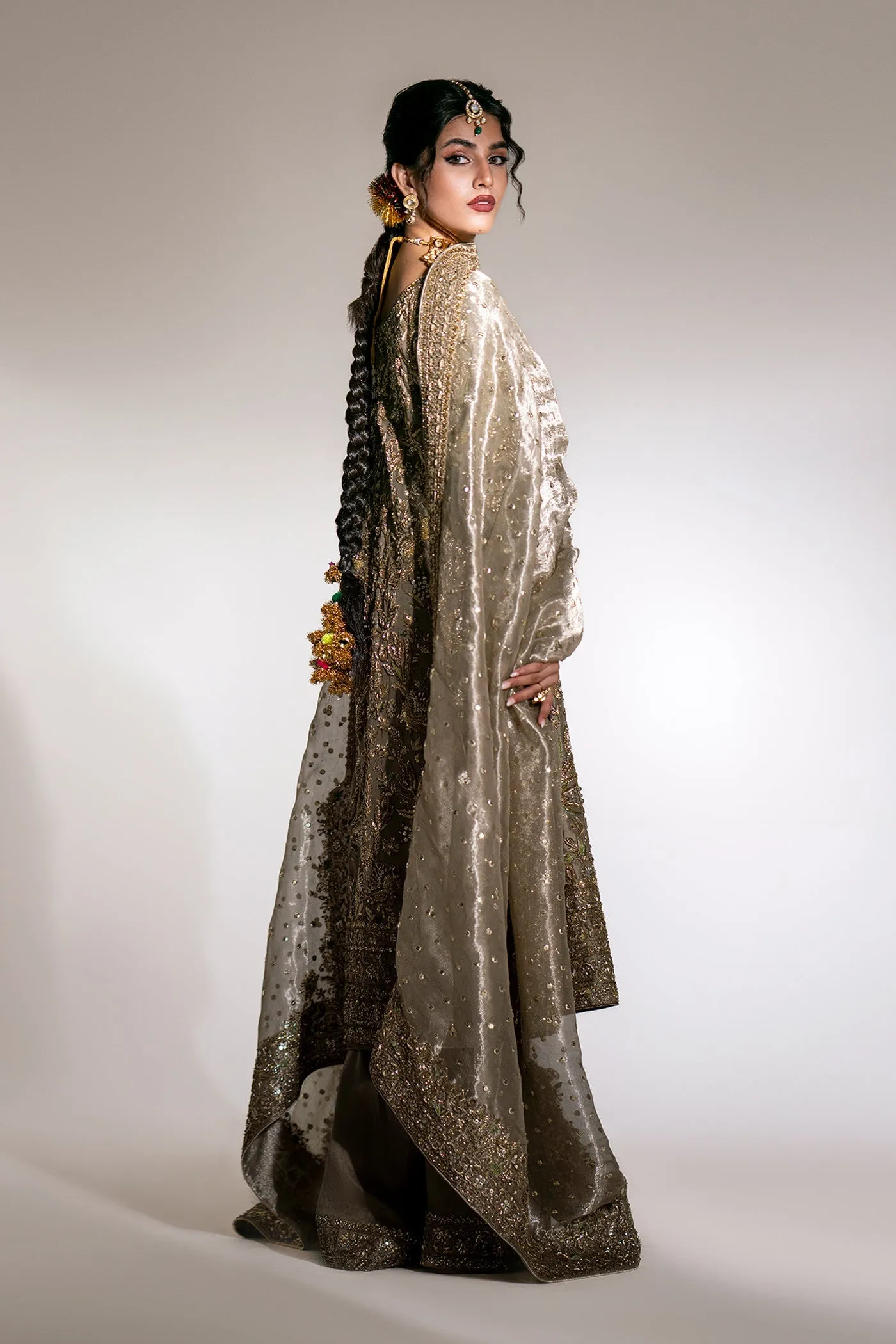 Kameez Trouser Dupatta Royal Pakistani Wedding Dress