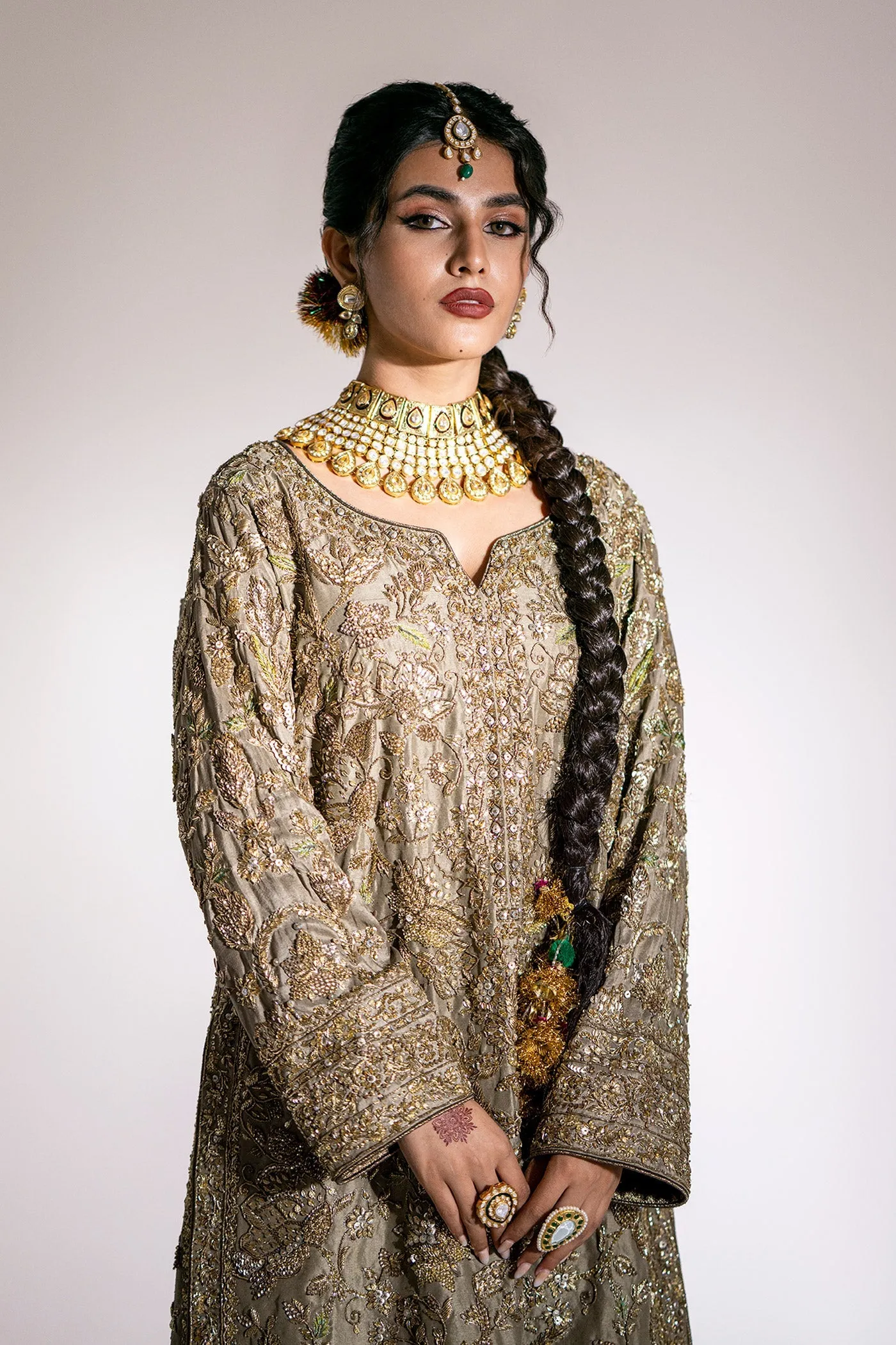 Kameez Trouser Dupatta Royal Pakistani Wedding Dress