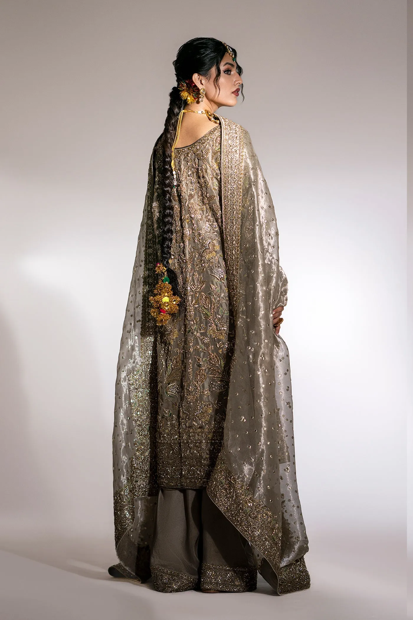 Kameez Trouser Dupatta Royal Pakistani Wedding Dress