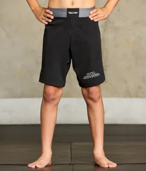 Kids' Black Jack Gray MMA Shorts