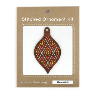 Kiriki Press Stitched Ornament Kit - Geometric