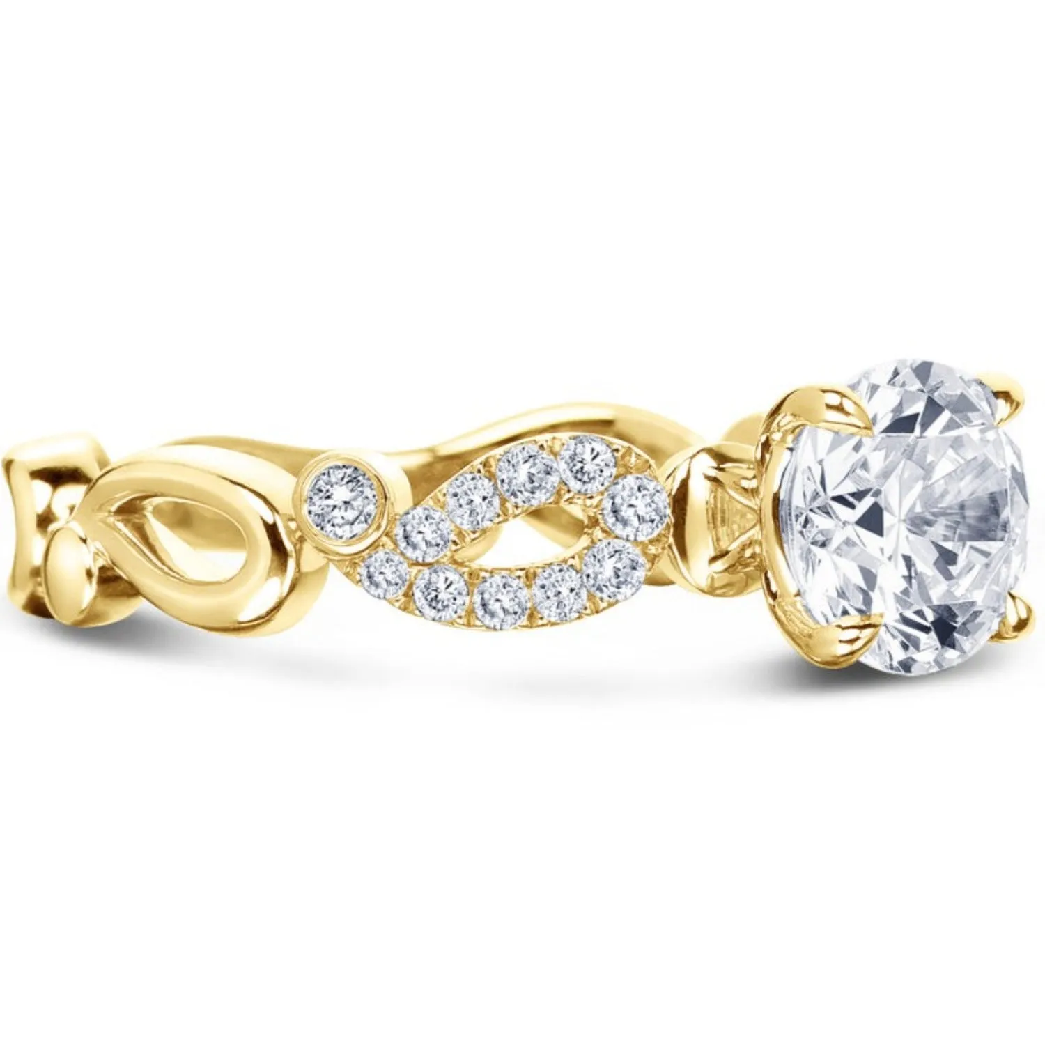 Kirk Kara "Rayana" Paisley Swirl Diamond Engagement Ring