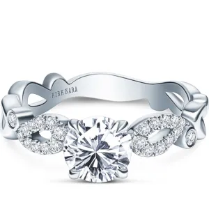 Kirk Kara "Rayana" Paisley Swirl Diamond Engagement Ring