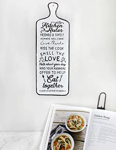 Kitchen Rules Rustic Metal Sign (Case of 30)