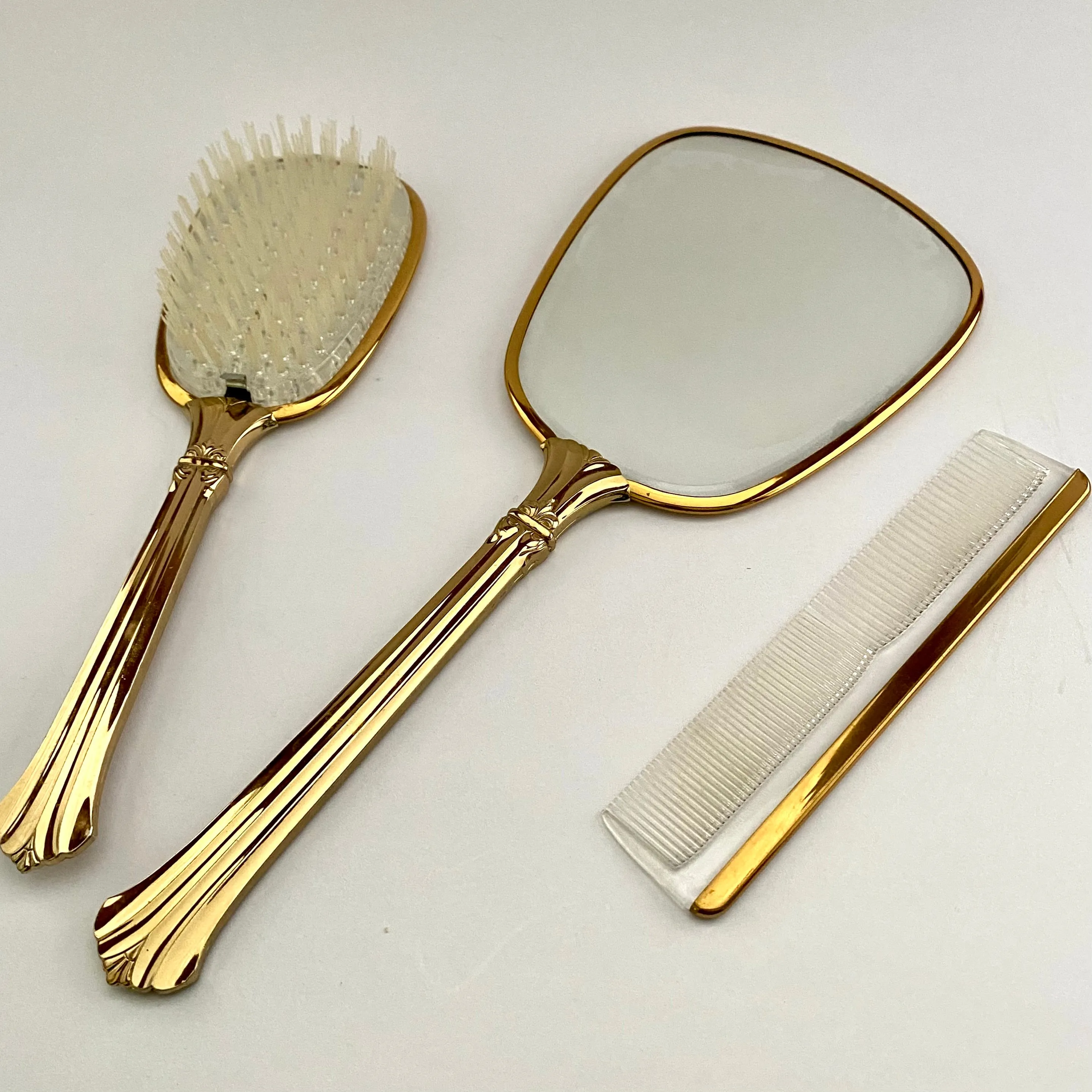 Late 50s/ Early 60s Matching Mirror, Bruch & Comb Set