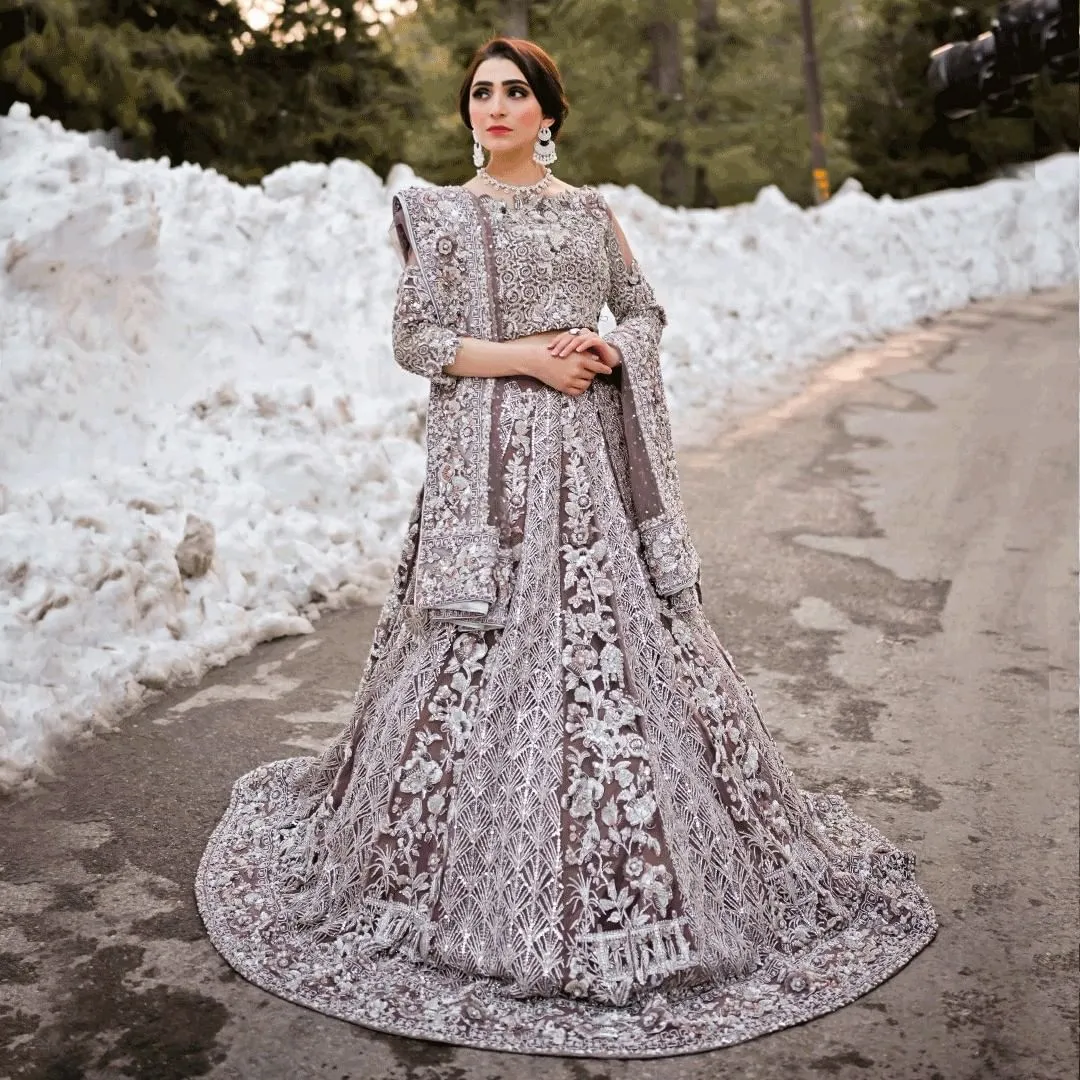 Latest Embellished Lehenga Choli and Dupatta #BS896