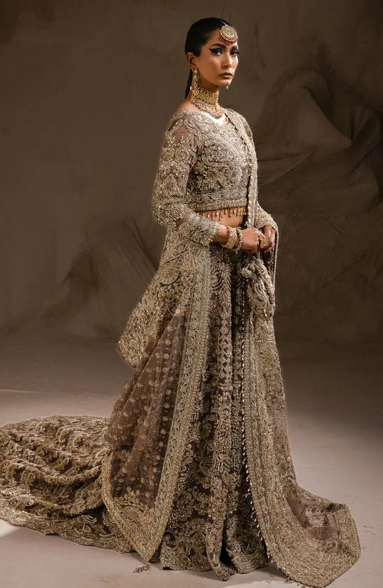 Lehenga and Choli Embellished Pakistani Bridal Outfit