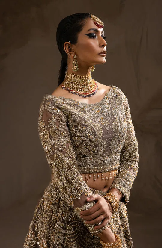 Lehenga and Choli Embellished Pakistani Bridal Outfit
