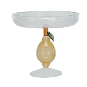 Lemon Glass Pedestal Bowl