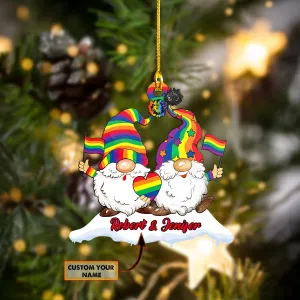 LGBT - Happy Christmas - Custom Shaped Ornament