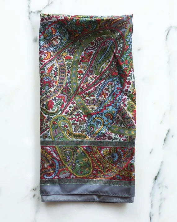 Liberty of London Paisley 100% Silk Scarf