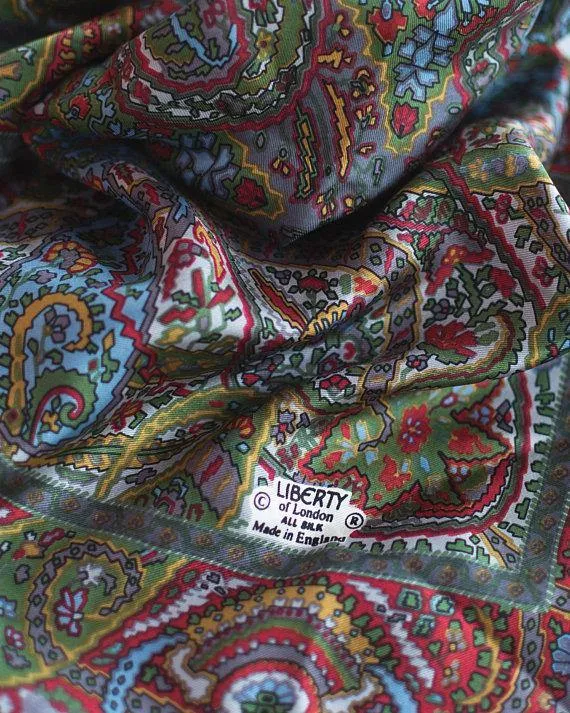 Liberty of London Paisley 100% Silk Scarf