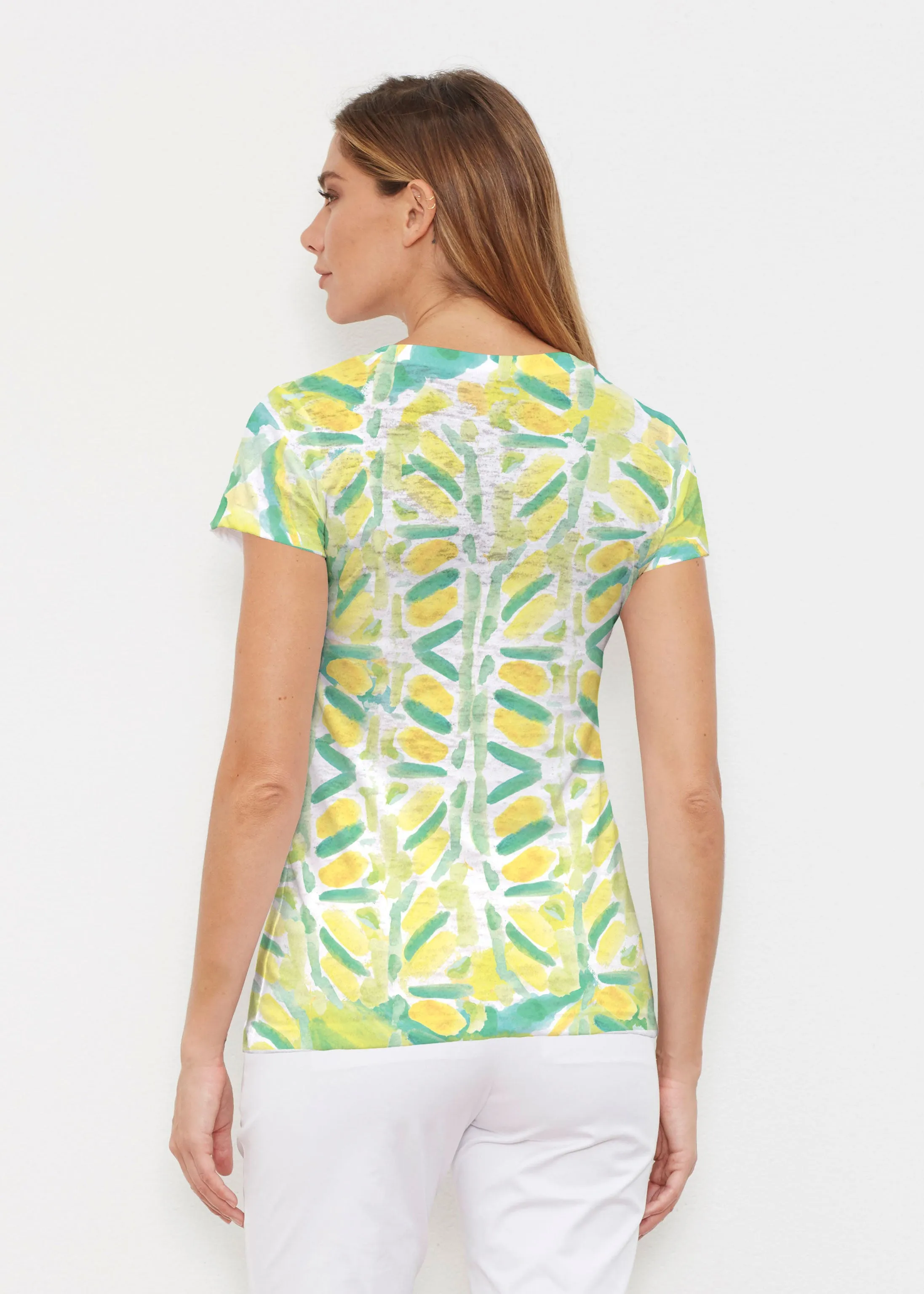 Limeade (17272) ~ Signature Cap Sleeve V-Neck Shirt