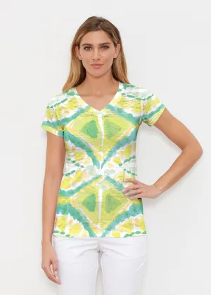 Limeade (17272) ~ Signature Cap Sleeve V-Neck Shirt