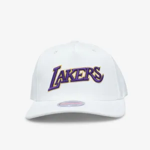 Los Angeles Lakers Vintage White Classic Redline Snapback
