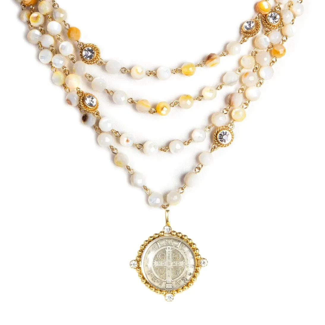Magdalena - 6mm Semi-Precious Oyster Shell Beads All Medallions