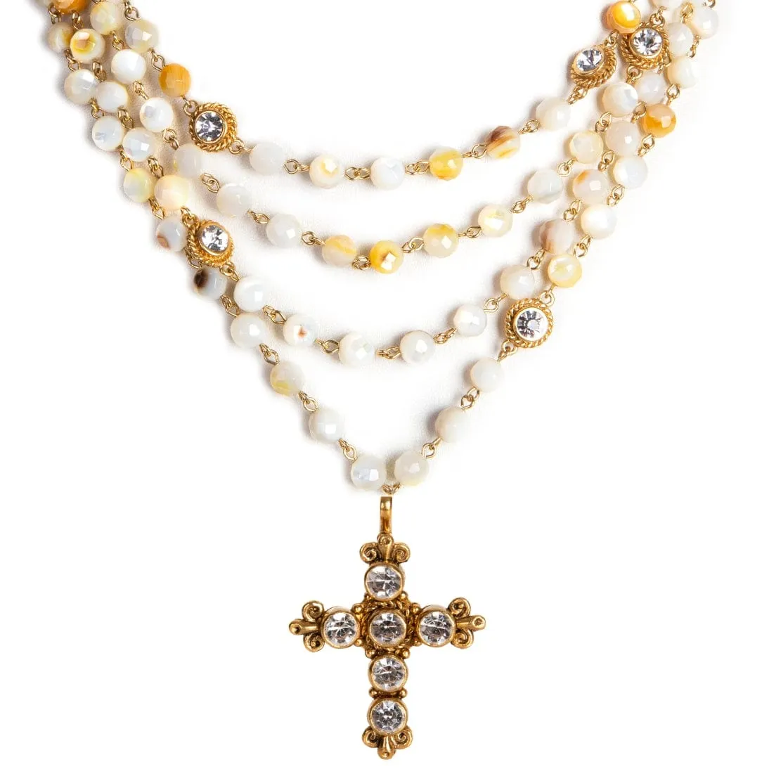Magdalena - 6mm Semi-Precious Oyster Shell Beads All Medallions