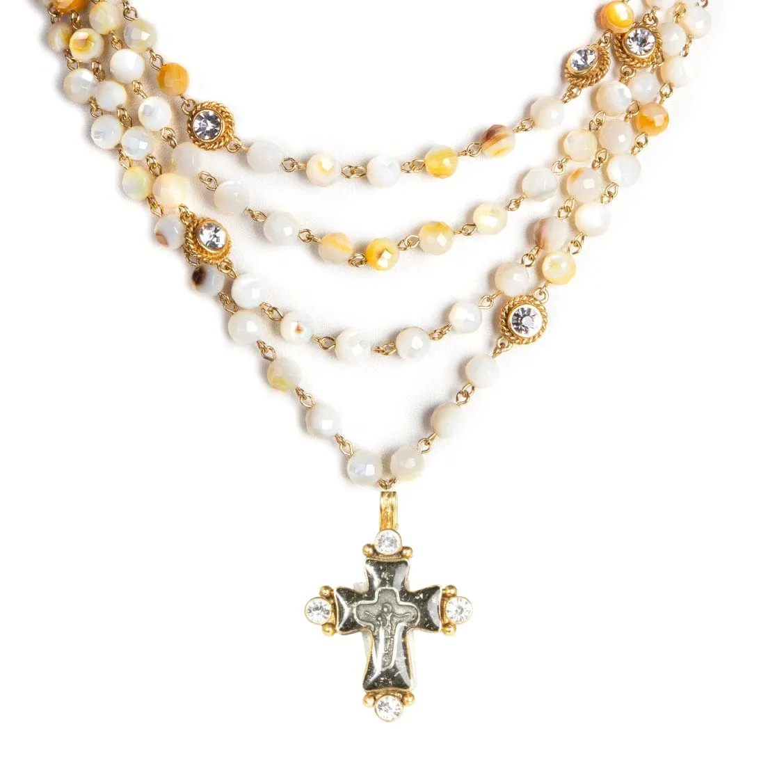 Magdalena - 6mm Semi-Precious Oyster Shell Beads All Medallions