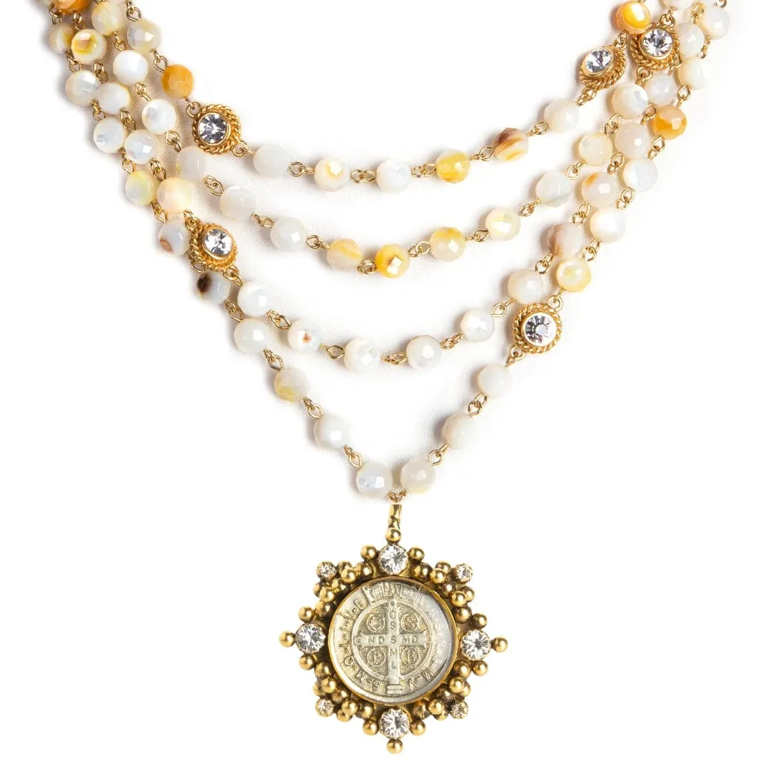 Magdalena - 6mm Semi-Precious Oyster Shell Beads All Medallions