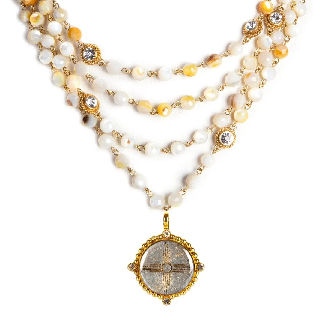 Magdalena - 6mm Semi-Precious Oyster Shell Beads All Medallions