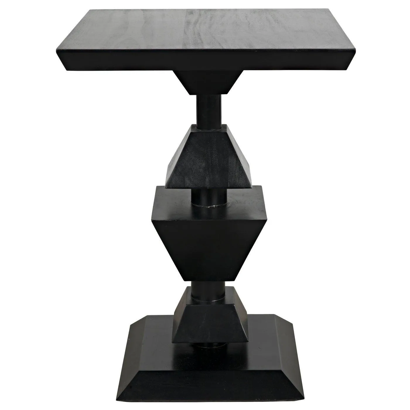 Majesty Side Table, Hand Rubbed Black