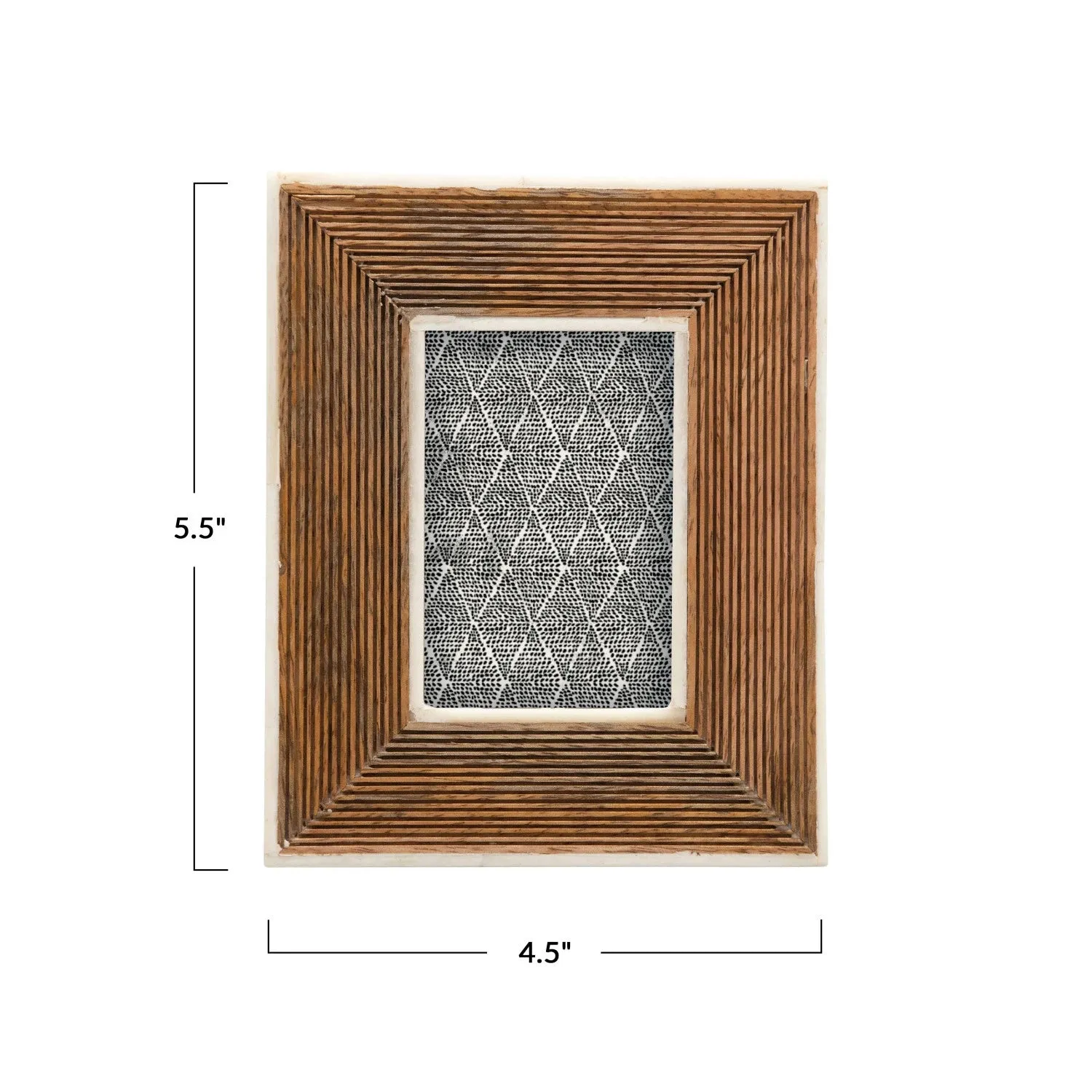 Mango Wood & Bone Frame