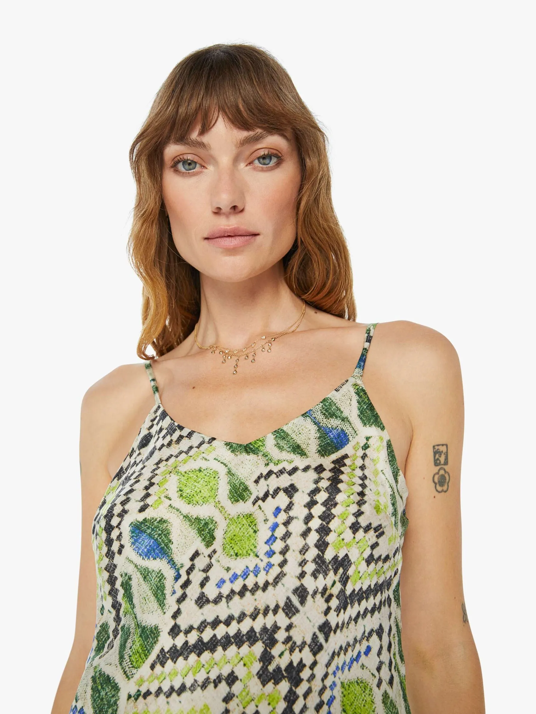 Maria Cher - Cramer Nuria Slip Top - Green Vision