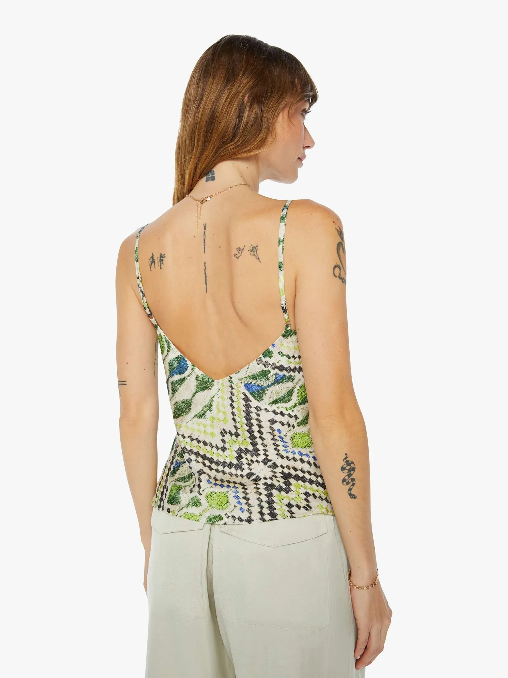Maria Cher - Cramer Nuria Slip Top - Green Vision
