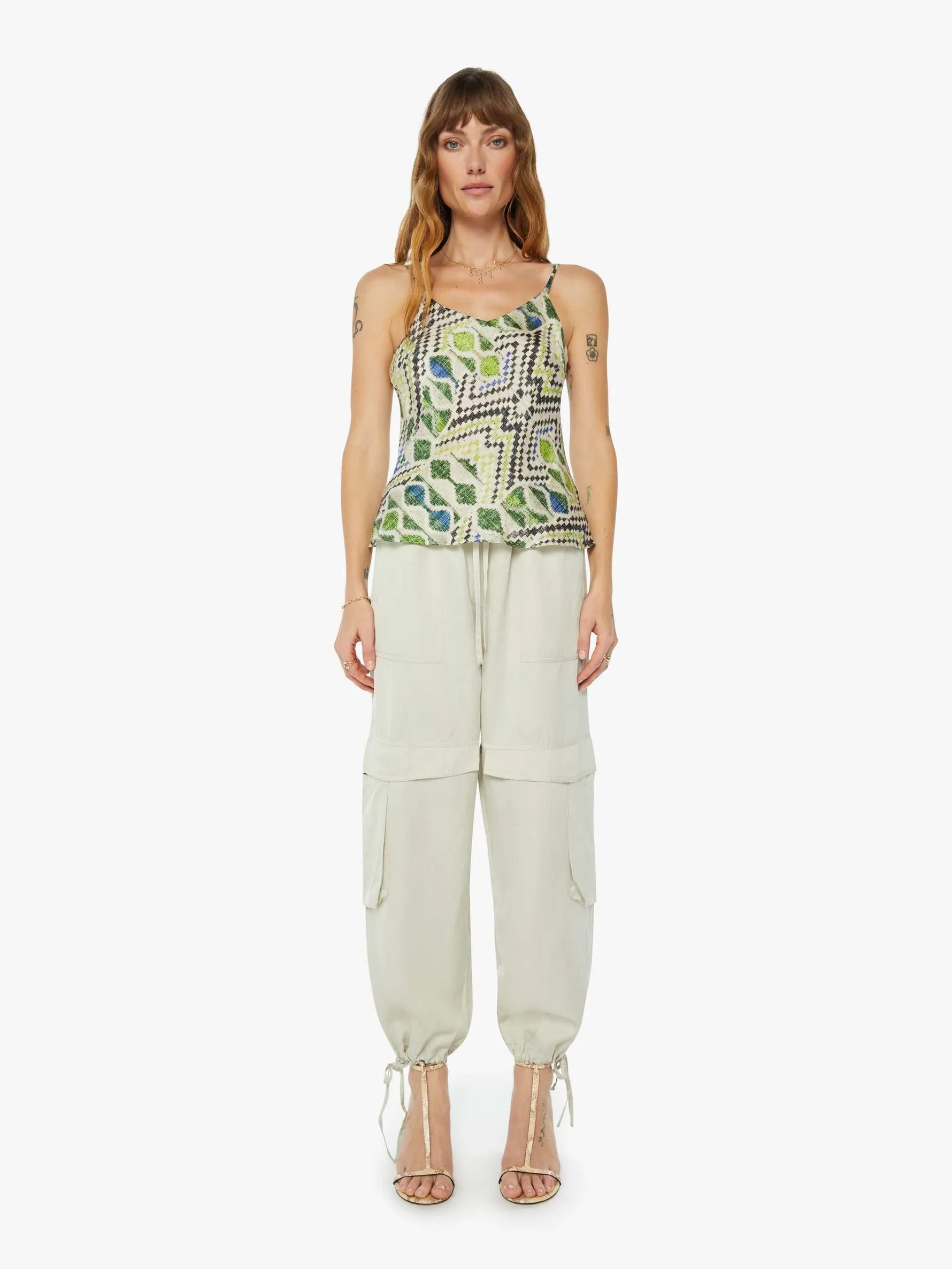 Maria Cher - Cramer Nuria Slip Top - Green Vision