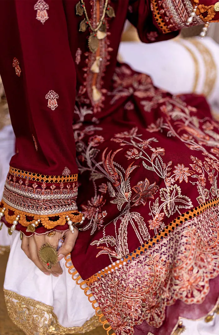 Maroon Red Embroidered Pakistani Salwar Kameez Dupatta Salwar Suit