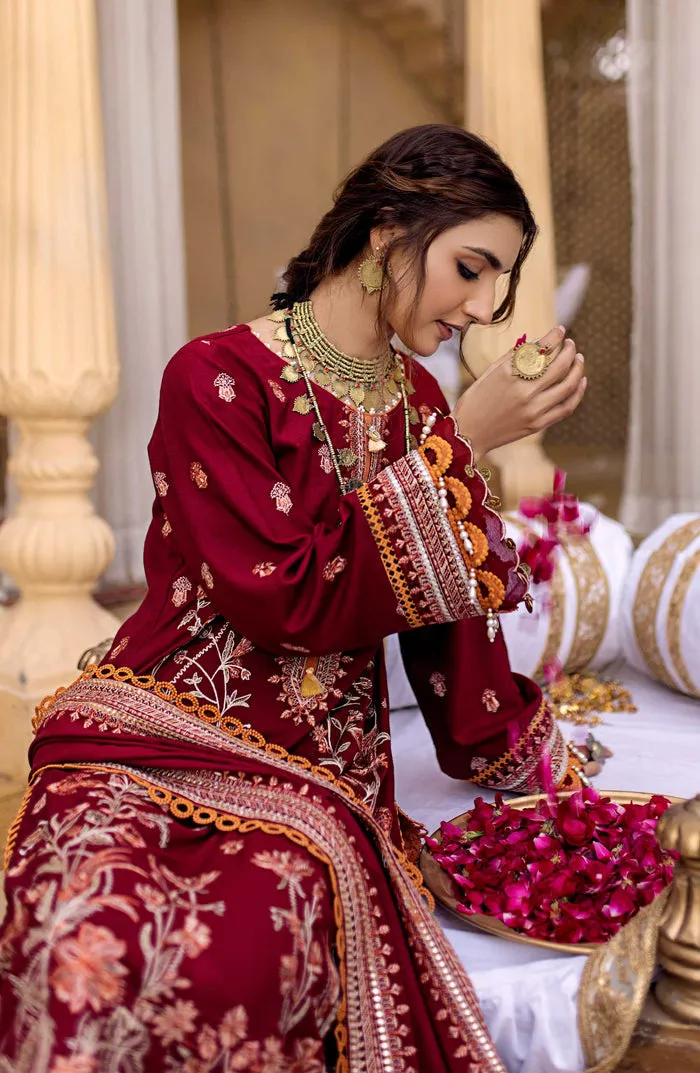 Maroon Red Embroidered Pakistani Salwar Kameez Dupatta Salwar Suit