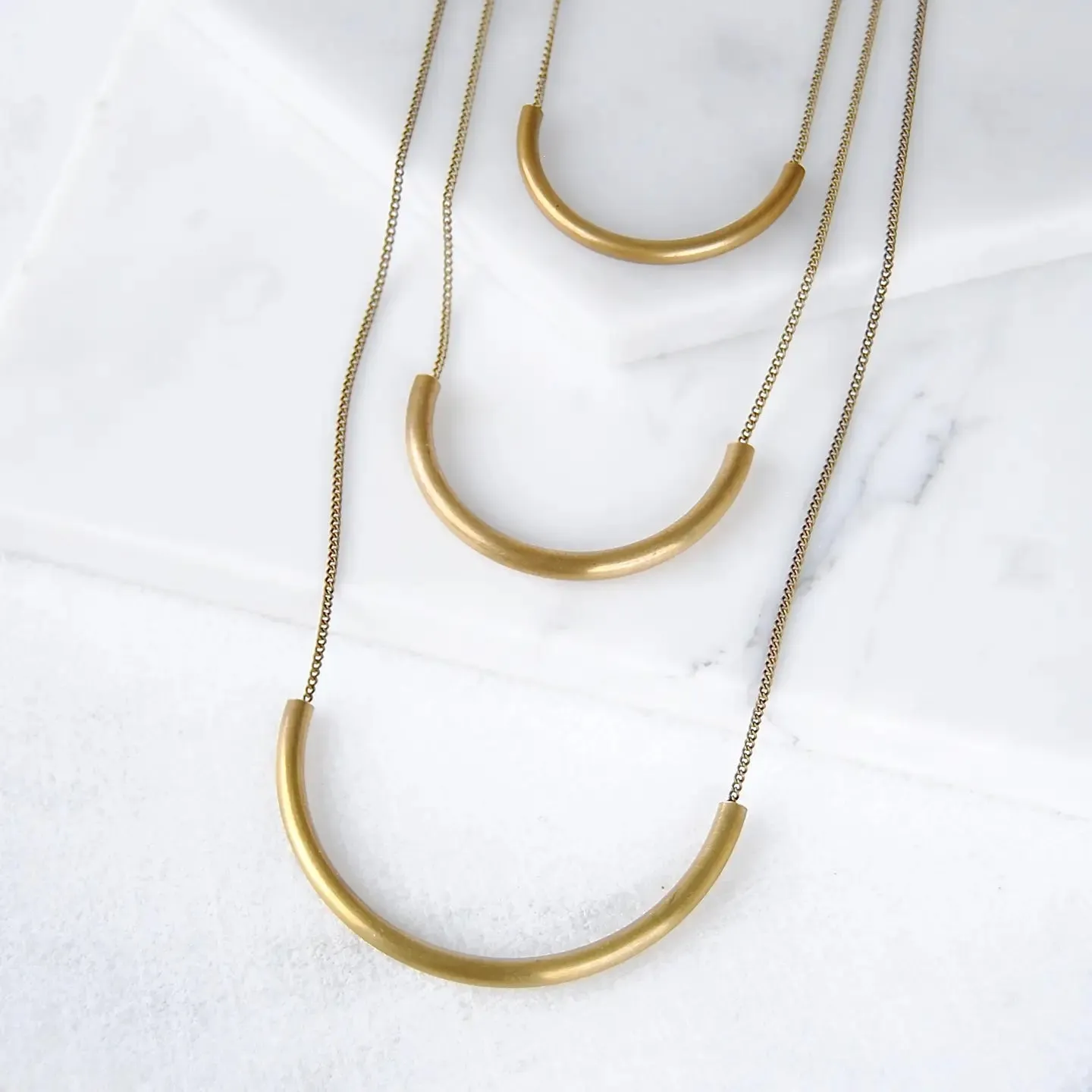 Medium Crescent Necklace