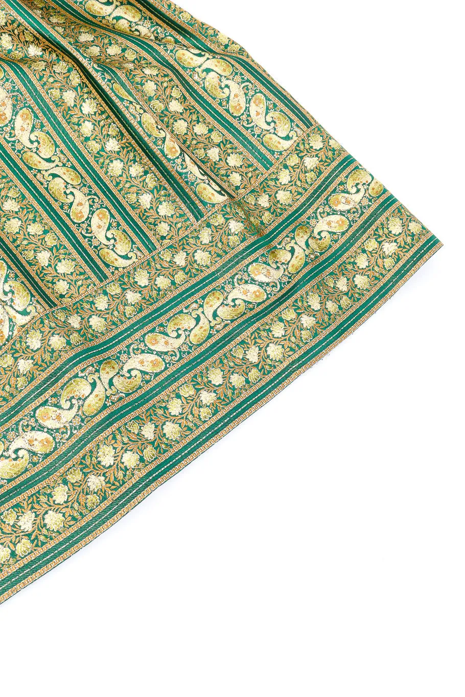 Metallic Paisley Brocade Skirt