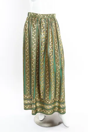 Metallic Paisley Brocade Skirt