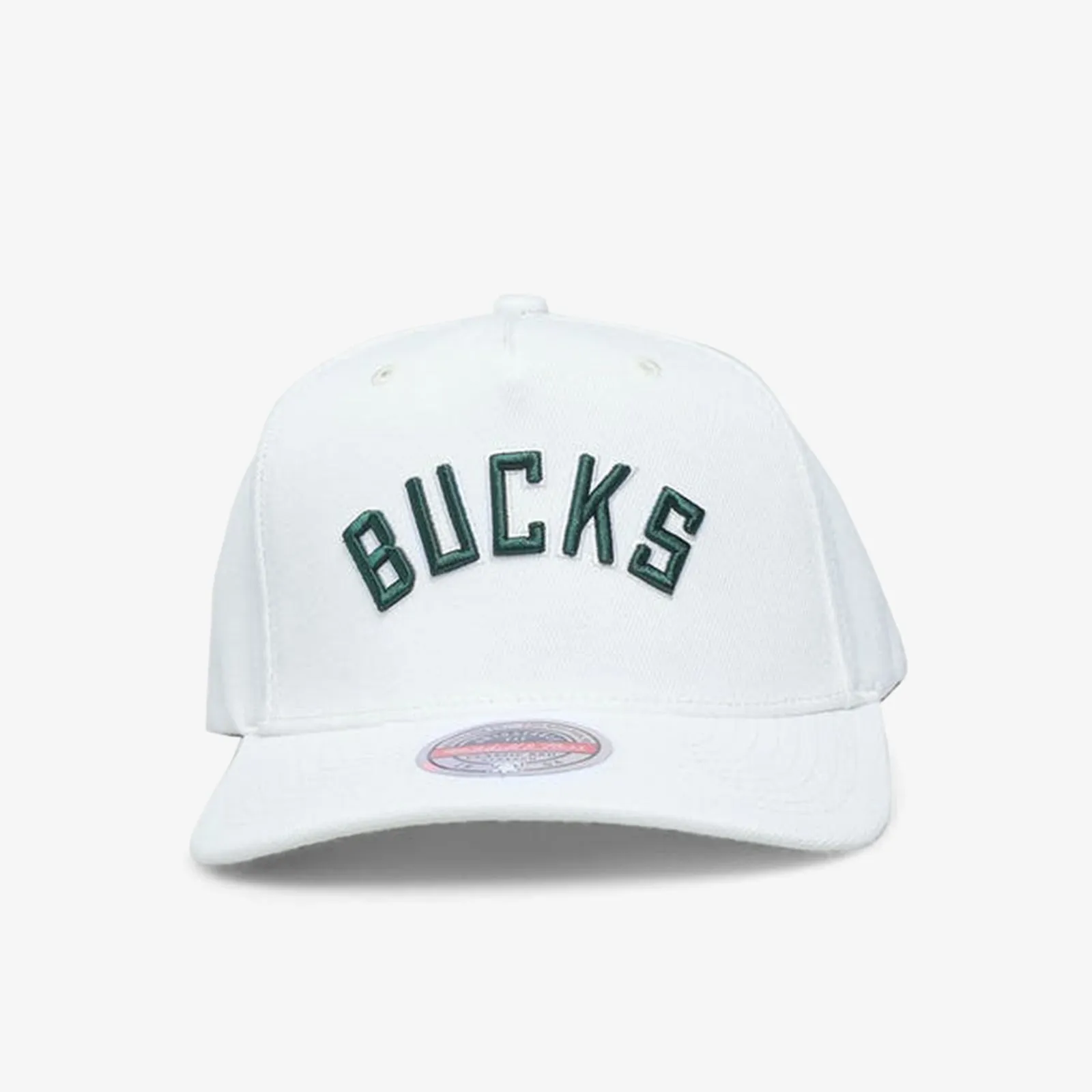 Milwaukee Bucks Script Vintage White Classic Redline Snapback