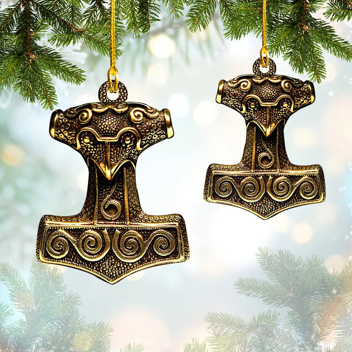 Mjölnir - Shaped Ornament - Viking
