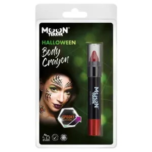 Moon Terror Halloween Body Crayons, Red
