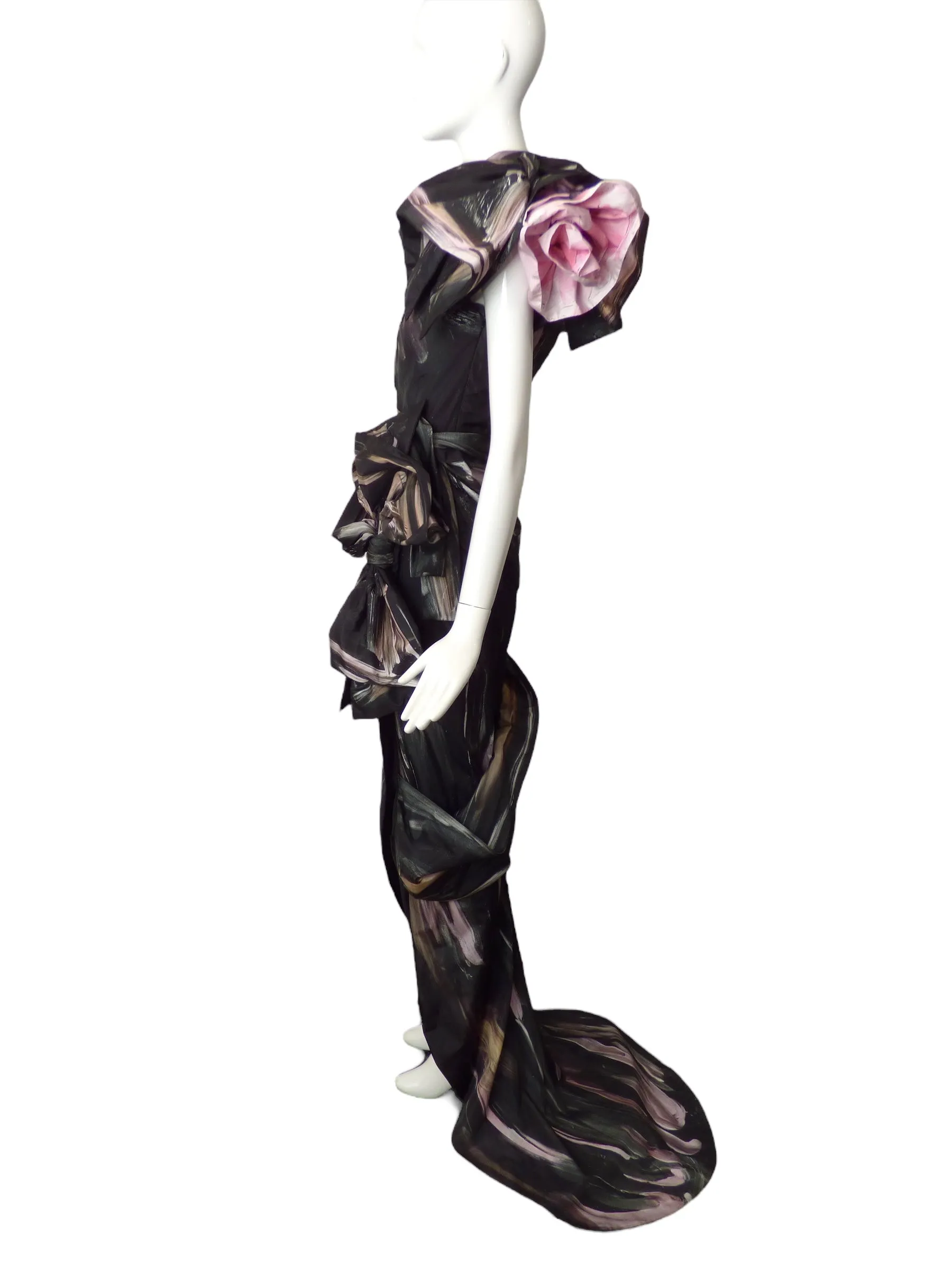 MOSCHINO COUTURE!- NWT 2021 Paint Stroke Evening Gown, Size 6