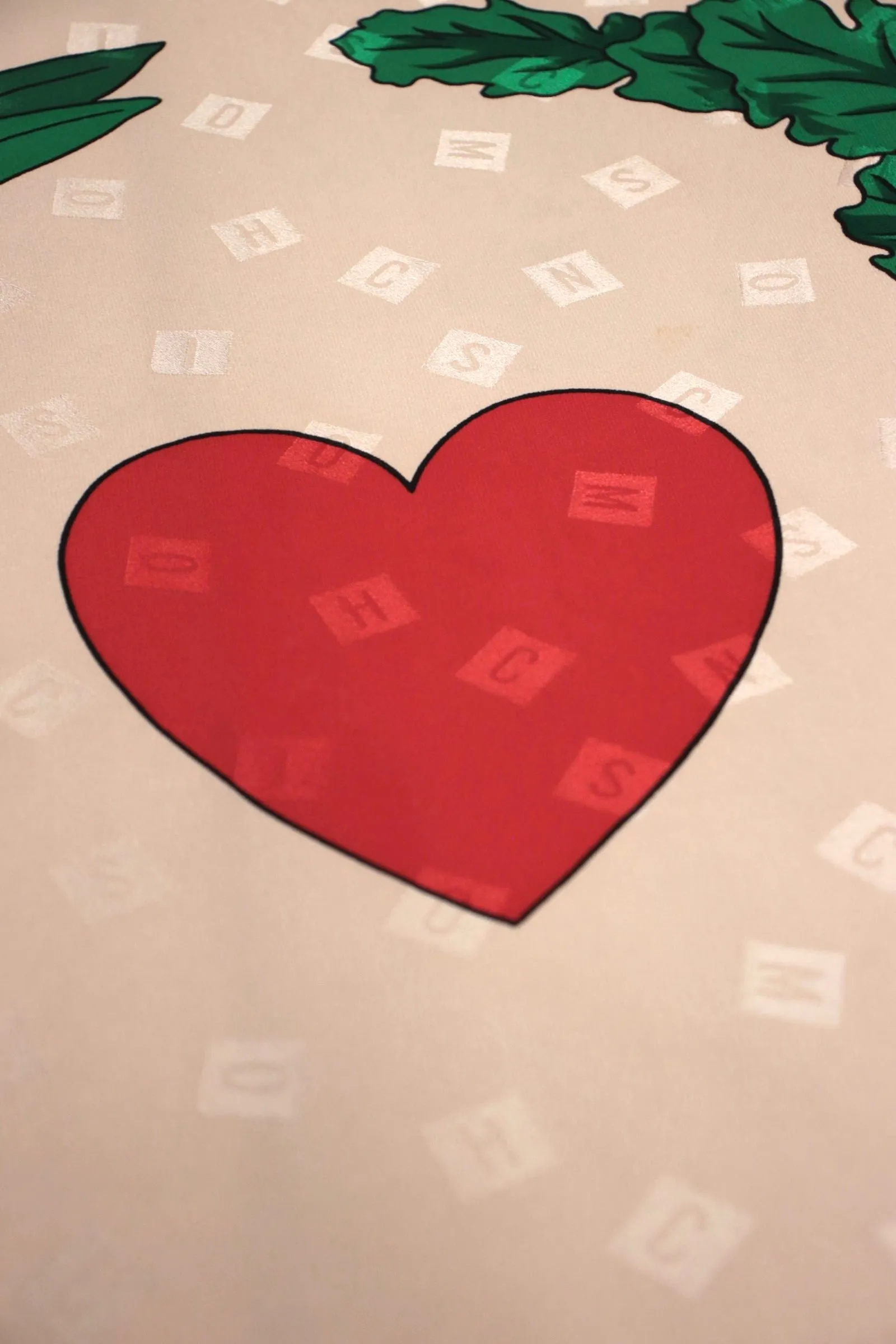 Moschino 'In Love We Trust' Silk Scarf