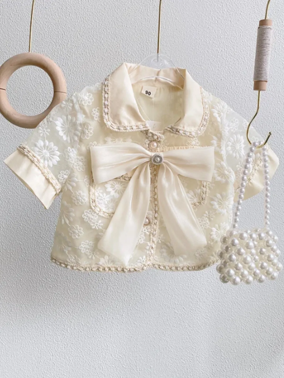 My Elegant Girl Floral Blouse and Skirt Set