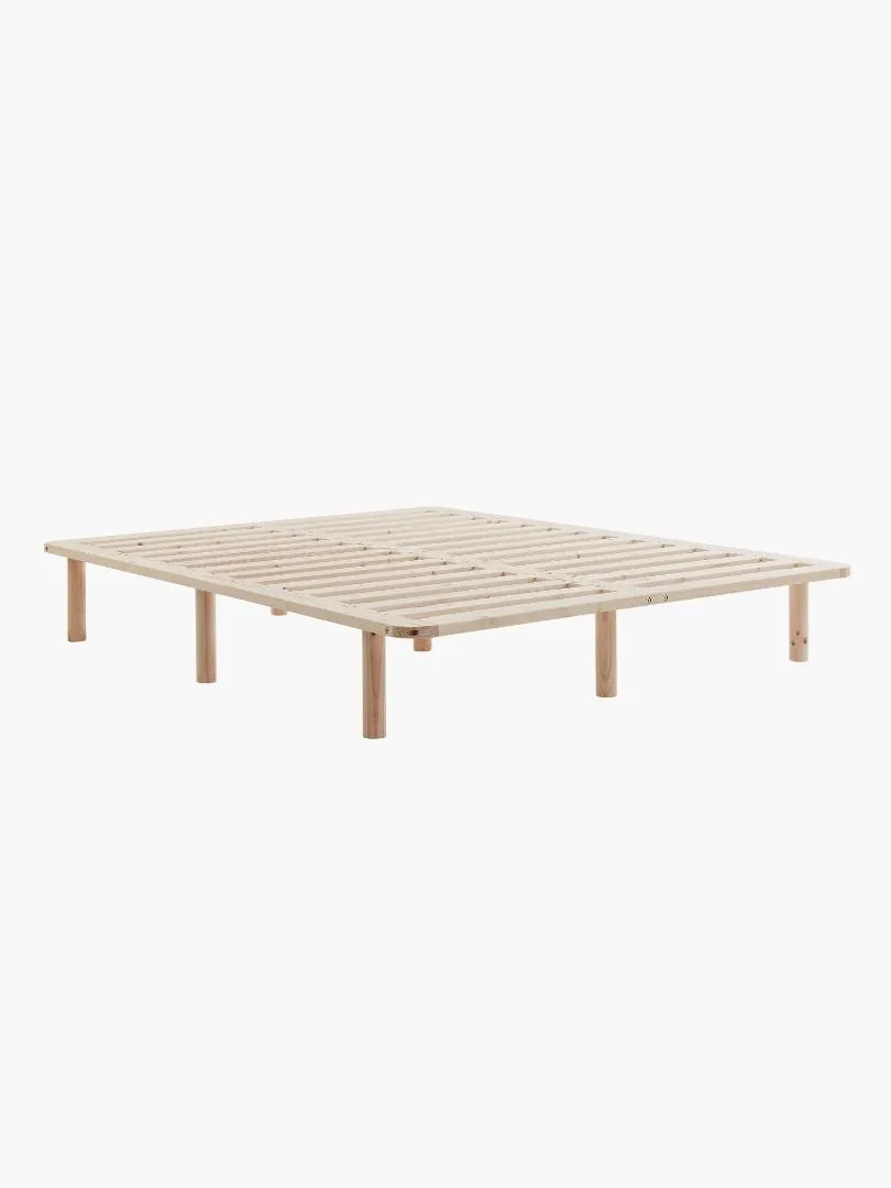 Natural Solid Wood Bed Base