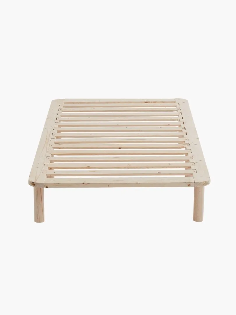 Natural Solid Wood Bed Base