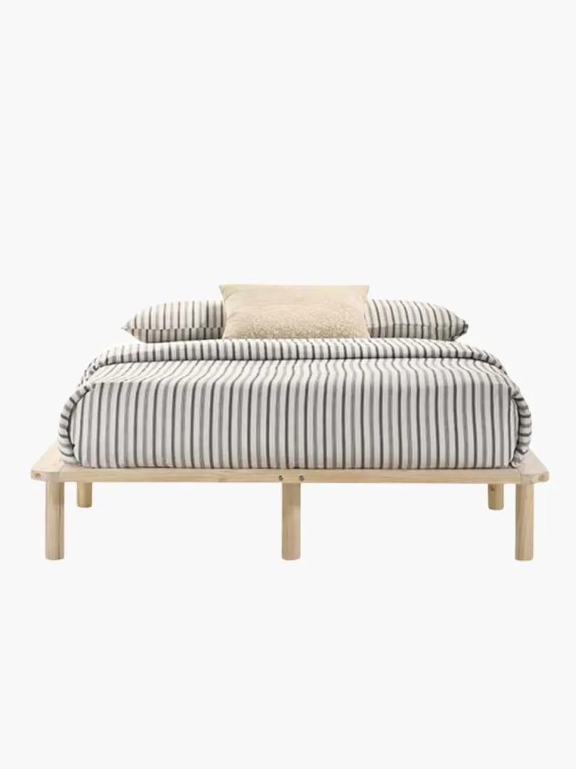 Natural Solid Wood Bed Base