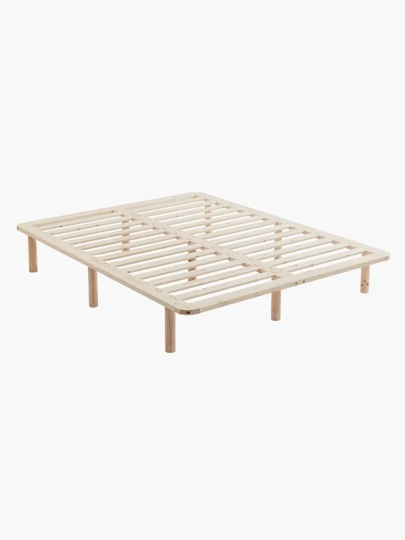 Natural Solid Wood Bed Base