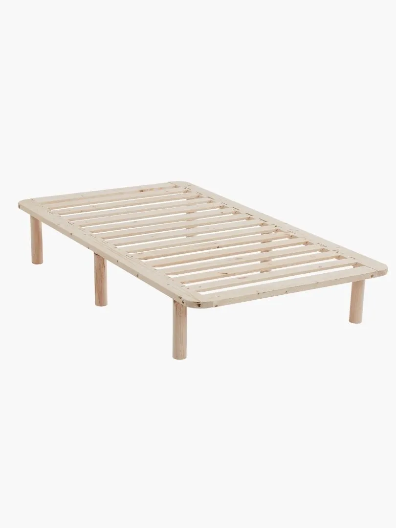 Natural Solid Wood Bed Base