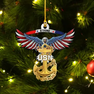 Navy - Veterans - Shaped Ornament 19